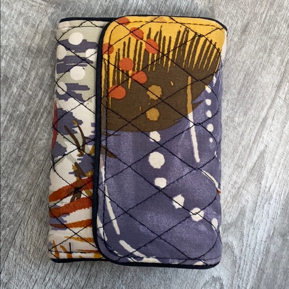 Vera Bradley Handbags - Vera Bradley Painted Feathers trifold wallet
